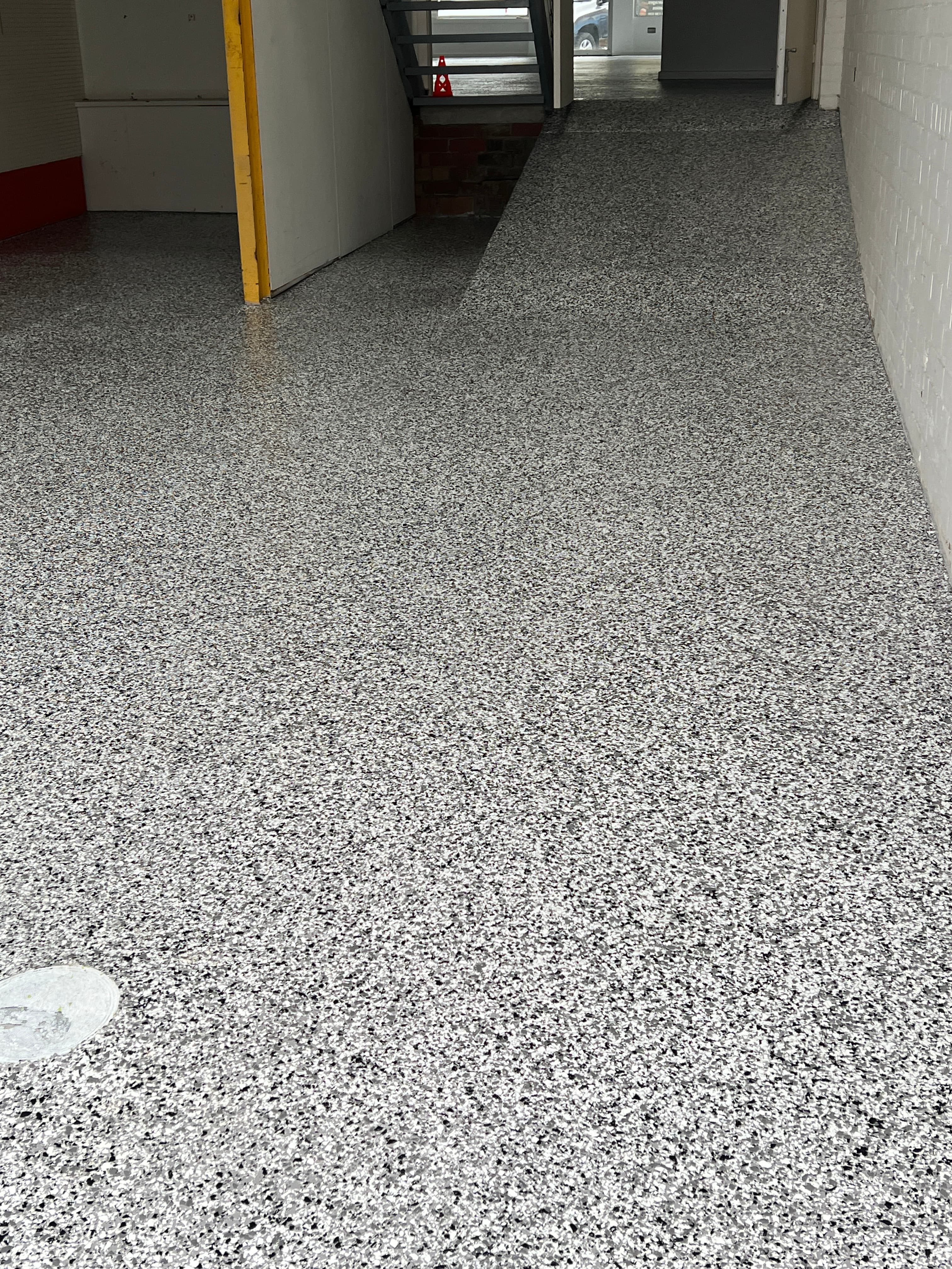 Finished epoxy garage floor after NuLook installation - Geelong