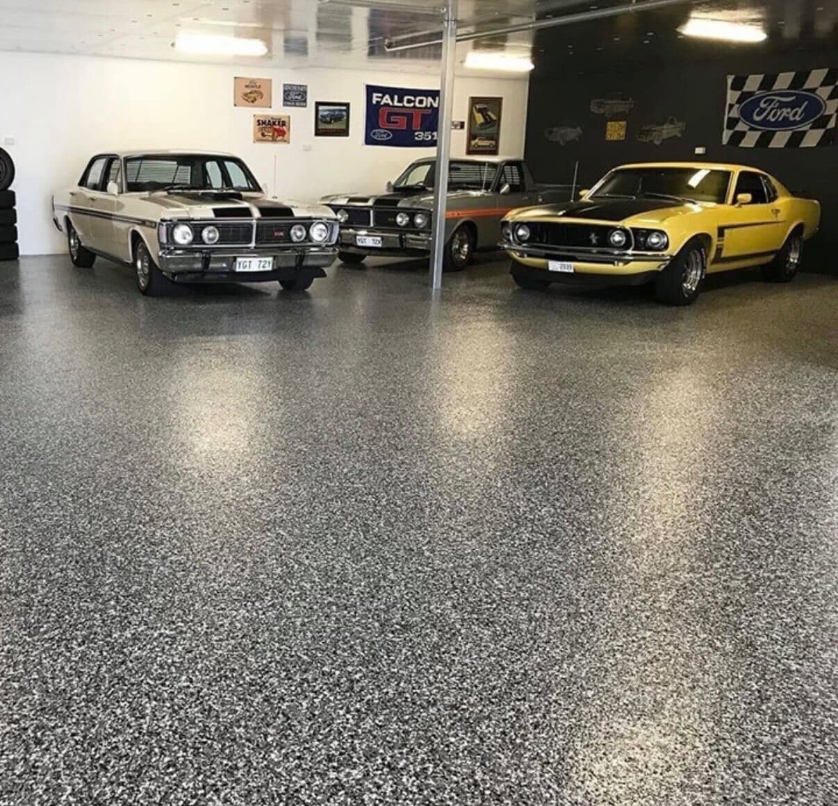 Premium epoxy garage floor